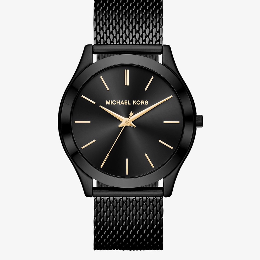 Michael Kors Black and Gold Watch